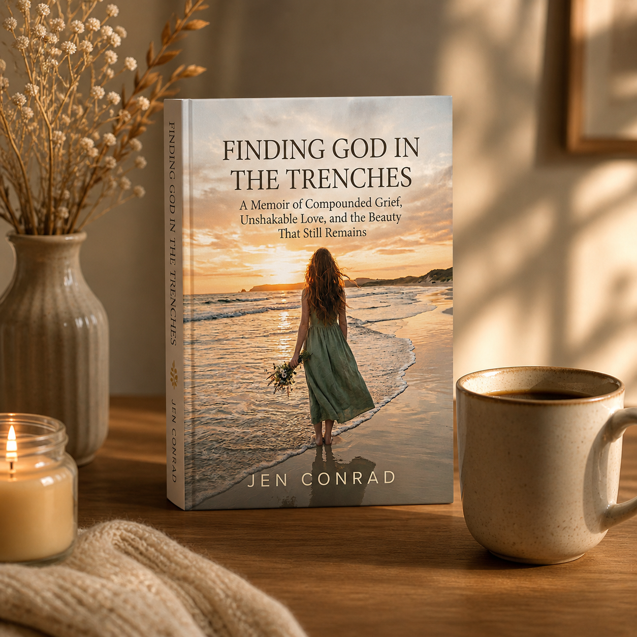 Finding God in the Trenches book cover by Jen Conrad