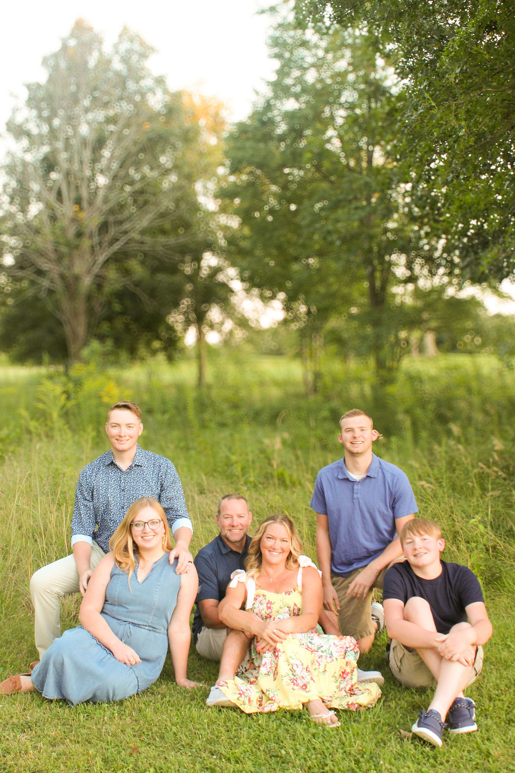 Family in the field